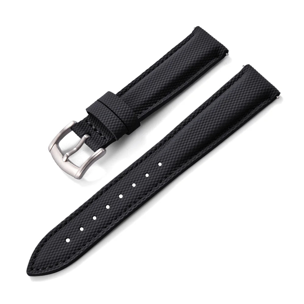 NATOBELT Sailcloth Watch Strap 18mm 19mm 20mm 22mm PVC Watch Strap Nylon Watchband Quick Release Sport Wristband Accessories