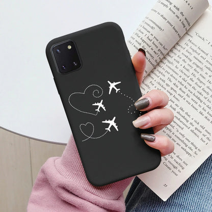 Soft Case For Samsung Galaxy Note 10 Lite Phone Cover Cute Flowers Butterfly Fundas TPU Coque For Samsung Note 10 Lite Bumper