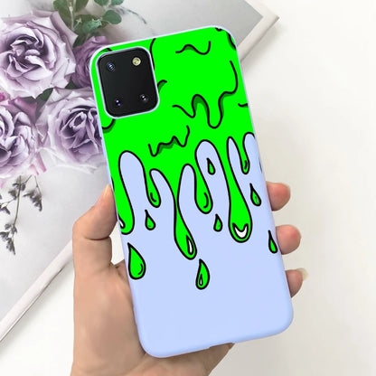 For Samsung Galaxy Note10 Lite Case SM-N770F 6.7'' Popular Candy Painted Cover Soft TPU Phone Case For Samsung Note 10 Lite Bags