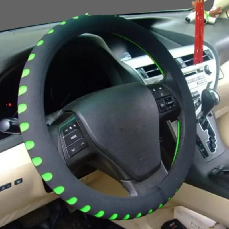 Car Steering Wheel Cover 5 Colors New EVA Punching Universal Car Steering Wheel Cover Diameter 38cm Automotive Sup