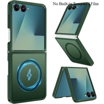 Magnetic Wireless Charging Mobile Phone Case for Samsung Galaxy Z Flip 8 7 FE 6 Cover Slim Rugged Translucent Cover with Magnet