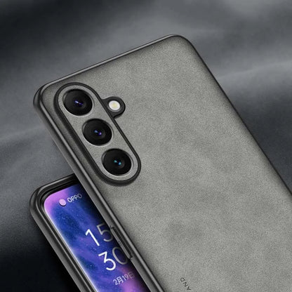 EUCAGR Sheepskin PU Leather Silicone Phone Cases For Samsung Galaxy S26 Plus S25 FE edge S24 S23 S22 S21 S20 Back Cover Coque