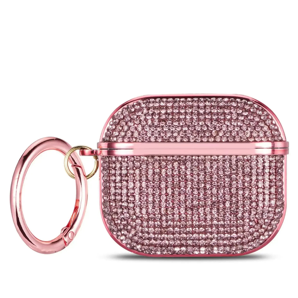 for Airpods 4,Beautiful Rhinestone Bling Hard Plastic Cover Earphone Case For AirPods 1 2 3 Pro 2 With Hook Gift For Women Girl