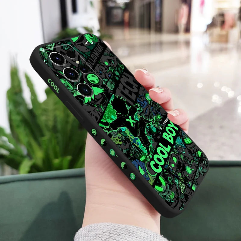 Cool Guy Graffiti Phone Case For Samsung Galaxy S25 S24 S23 S22 S21 S20 S10 S10E FE Ultra Plus Note 20 Ultra Silicone Cover