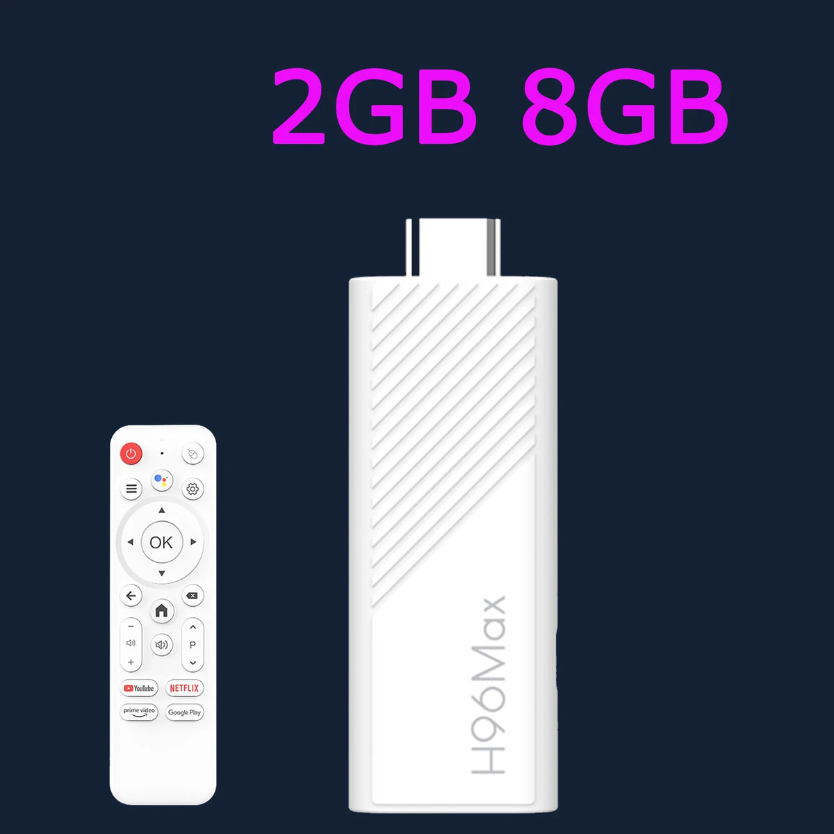 H96 MAX Allwinner H313 Quad Core Android TV Stick  4K HDR Wifi6 BT Voice Assistant Remote Control Media Player Smart TV Box