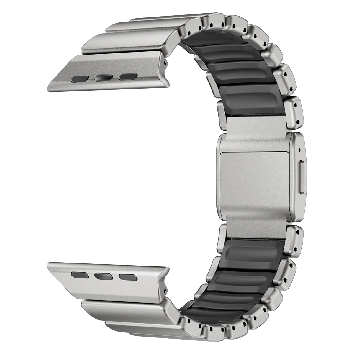 Stainless Steel+Silicone Magnetic Strap for Apple Watch Ultra 3/2 49mm Series 11 10 46mm Band for Iwatch 9 8 7 6 SE 5 45mm 44mm