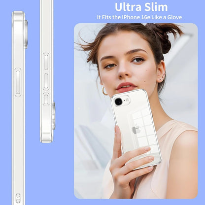 Ultra Thin Silicone Soft Case For iPhone 17e 16e 17 16 e Clear Transparent Back Cover For iPhone17e iPhone16e Shell Shockproof