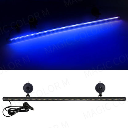 96 LED 3030 Beads Front Windshield Car Strobe Lamp Bar Traffic Signal Flashing Lamp Auto Roof Top Warning Light 12V Waterproof