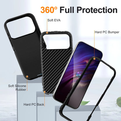 3IN1 Military Grade Heavy Duty Armor Case For IPhone 18 Pro Max 17 16 15 14 Plus Magnetic Charge TPU+PC Anti-fall Protect Cover