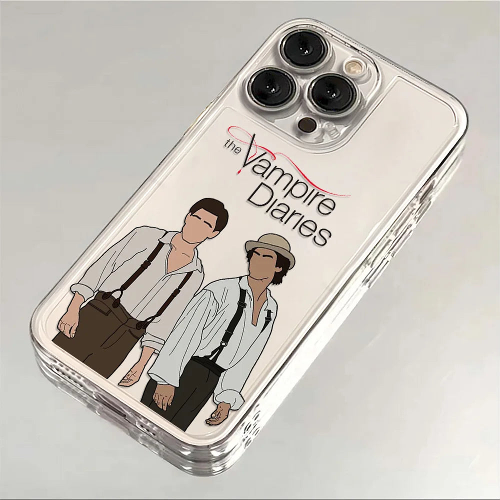 The Vampire Diaries Damon Phone Case For iPhone 17 16 15 11 12 14 13 Pro Max Mini X XS XR 7 Plus 16E Air Shockproof Cover Fundas