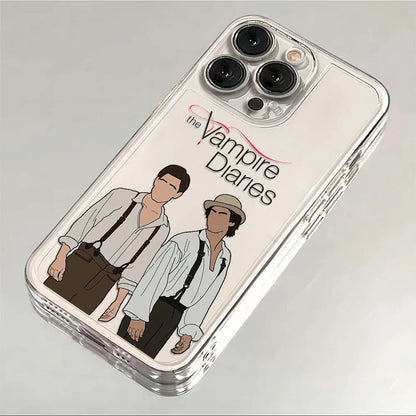 The Vampire Diaries Damon Phone Case For iPhone 17 16 15 11 12 14 13 Pro Max Mini X XS XR 7 Plus 16E Air Shockproof Cover Fundas