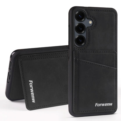 Cards Solt Wallet Leather Case for Samsung Galaxy A16 A36 A56 S25 Edge S24 Ultra S23 FE S22 S21 Plus A15 A35 A55 Magnetic Cover
