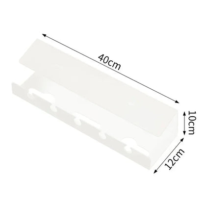 1PC Under Desk Cable Management Cable Tray Under Desk With Clamp Power Strip Cord Holder No Drilling Sturdy Spacious supplies