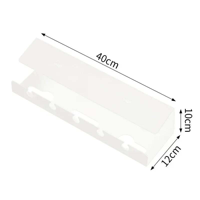 1PC Under Desk Cable Management Cable Tray Under Desk With Clamp Power Strip Cord Holder No Drilling Sturdy Spacious supplies