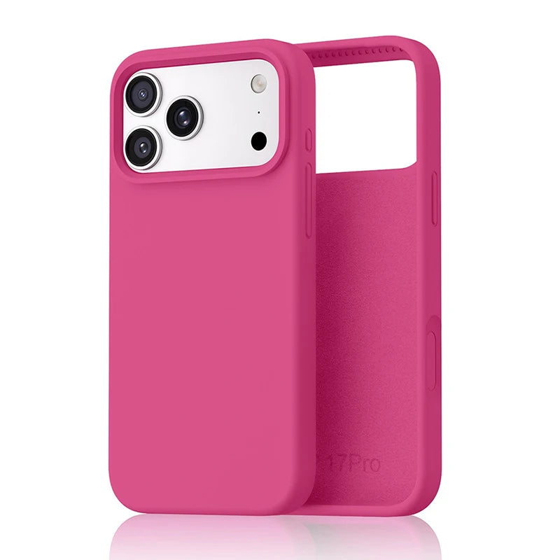 Original Liquid Silicone Phone Case For iPhone 17 16 15 14 Pro Max Ultra Slim Shockproof Cases For iPhone 13 17 Pro Max Cover