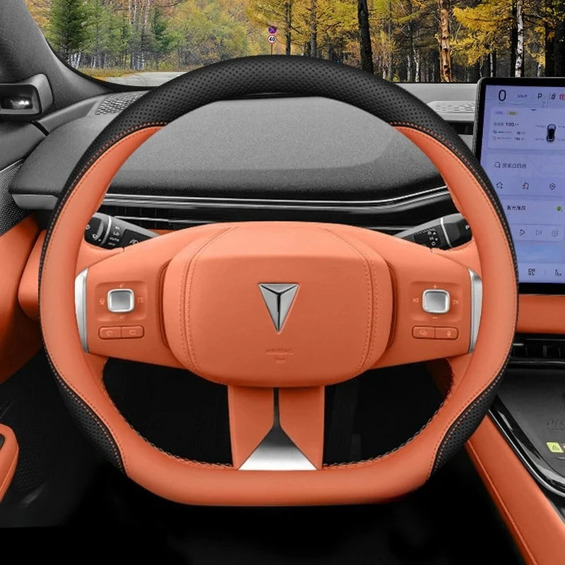 New luxury suitable for Changan Deepal 37-38cm Sporty steering wheel cover DEEPAL S07 S05 L07 G318 Car Interior Accessories