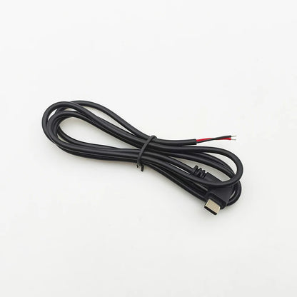 1/5Pcs Right Angle 2Pin 4Pin Wire USB Type C/Micro USB Male Plug Power Supply Charger Connector DIY Repair Cable 0.25m 0.3m 1m