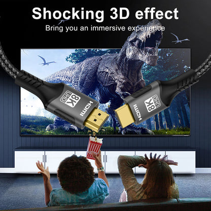 8K HDMI 2.1 Cable 4K@120Hz 8K@60Hz 48Gbps EARC ARC HDCP Ultra High Speed For RTX Video Cable PC Laptop Projector HDTV PS5 1m2m3m