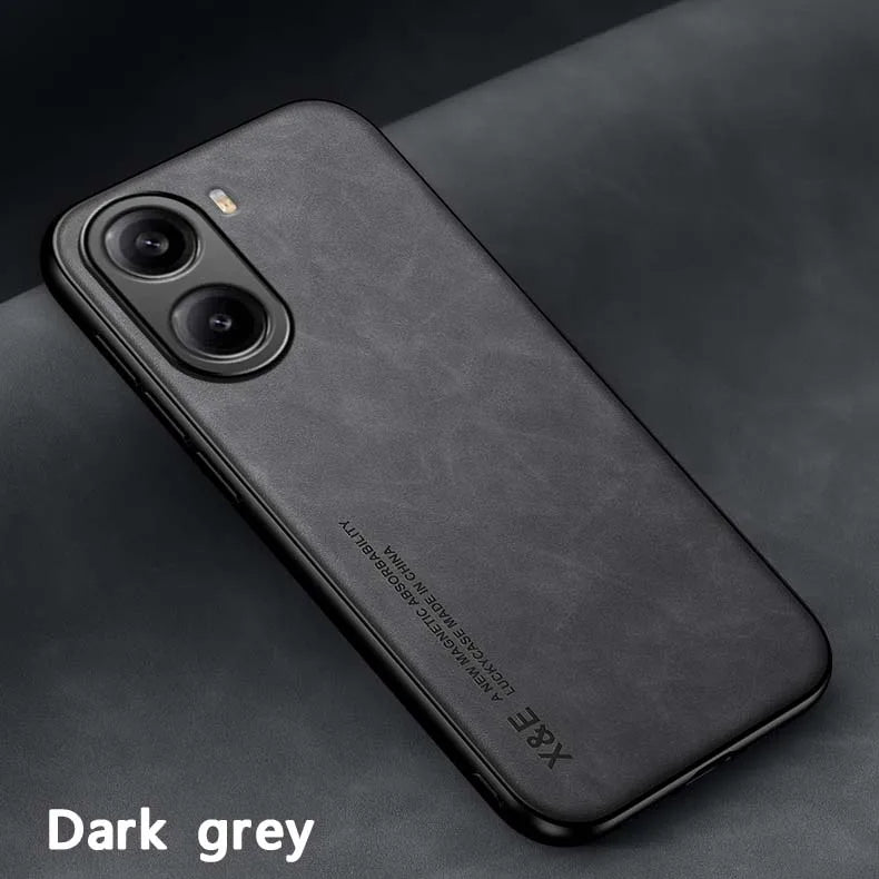 Luxury Leather Phone Case For Xiaomi Mi POCO X7 PRO 5G fanda silky feel NonSlip Plain Cover For POCO X7 5G