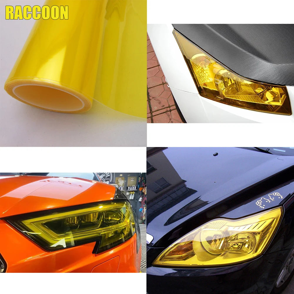 Multiple Color Car Light Headlight Taillight Tint Vinyl Lamp Film Sticker Sheet Color-Change Smoke Matt Rear Fog Sticker