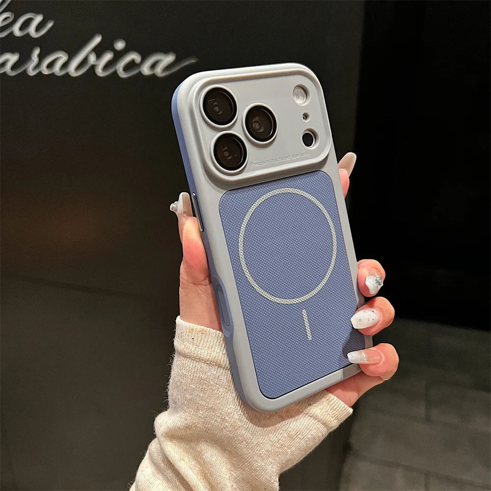 For iPhone 17 16 15 14 13 12 Pro Max Case Luxury Tough Cover For iPhone 16 15 14 Plus Magsafe Magnetic Phone Case