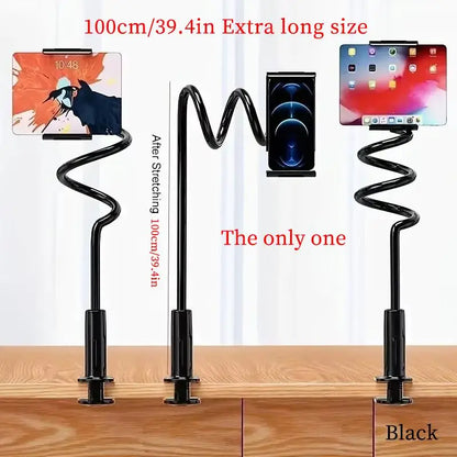 Gooseneck Tablet Holder With Flexible Arm 360 Clip Bed Support For 4 - 11 inches Phone Tablet Bracket For IPad Stand Accessories