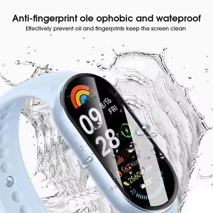 1-5PCS for Xiaomi Miband 10 Screen Protectors 9D Curved Full Coverage Anti-Scratch Protective Films for Mi Band 9 Watch Cover