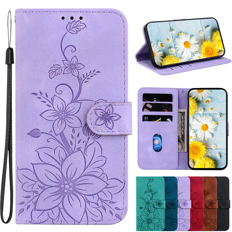 Leather Phone Case For Samsung Galaxy S10 Lite S10 S9 S8 Plus S10e S7 EDGE S6 Wallet Lanyard Cover