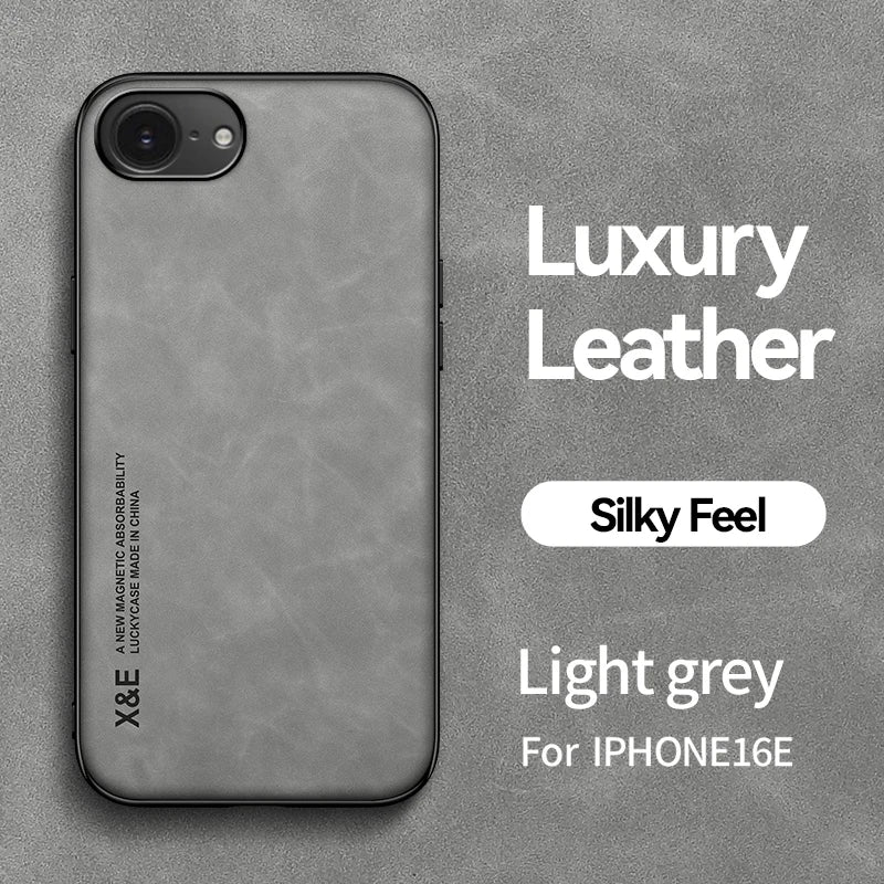 Magnetic Leather Case For iPhone 16E 17E iPhone16E iPhone17E 5G Shockproof Silicone Soft Case Cover