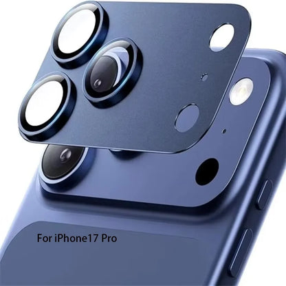 Metal Tempered Glass Lens Protector Orange Full Cover Back Camera Protective Film Anti Scratch for iPhone 17Pro/17 Pro Max