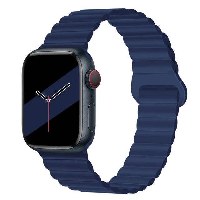 Magnetic Strap For Apple Watch Band 46mm 45mm 49mm 40mm 42mm 41mm Silicone Sport Bracelet iWatch Series Ultra 10 9 6 7 8 SE 44mm