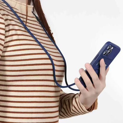 For Samsung Galaxy S25 S24 S23 S22 S21 S20 Ultra FE Plus A73 A53 A21S A32 A54 A52S A34 Case Cover Card Rope Shoulder Strap Shell