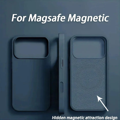 Luxury For Magsafe Wireless Charge Case For iPhone 18 17 15 12 14 13 16 12 Pro Max Liquid Silicone Shockproof Protective Cover