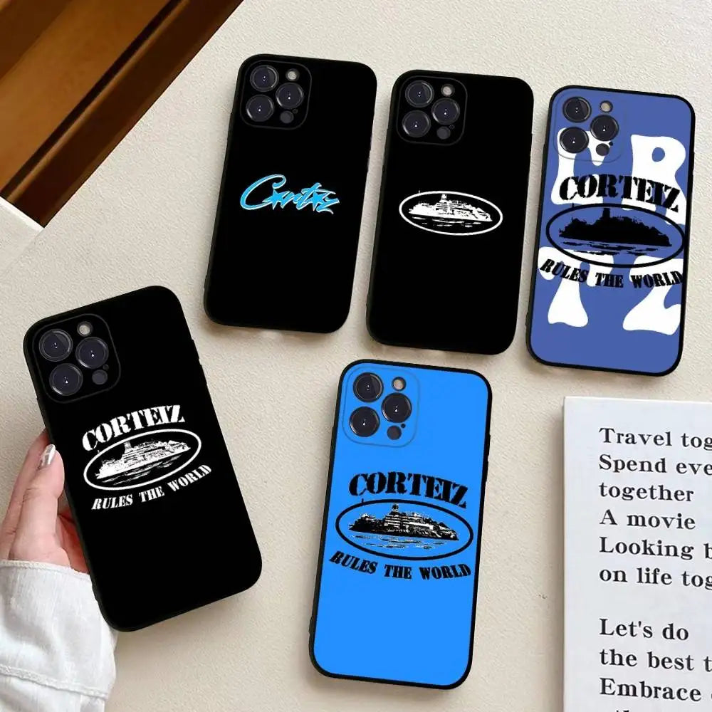 The World-C-Corteizs Phone Case For iPhone 17 Pro Max Air Back Cover 16 15 14 13 12 11 Pro Max Case