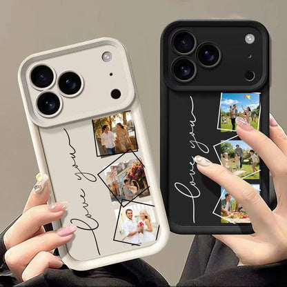 Personalized Custom Multiple Photo Phone Case for iPhone18 17 16 15 14 13 12 11 Pro Max Air Plus Stylish Soft TPU Cover