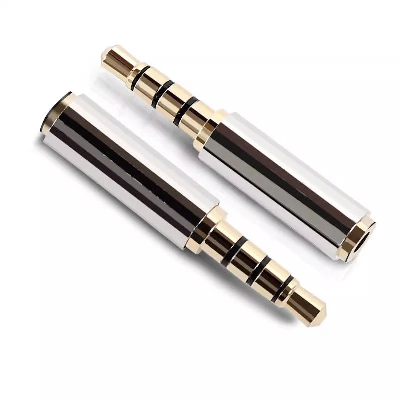 2/4/10pcs 3.5mm To 2.5mm Audio Adapter for Cable Stereo Headphone Headset Mic 2.5mm Male To 3.5mm Female Plug Connector