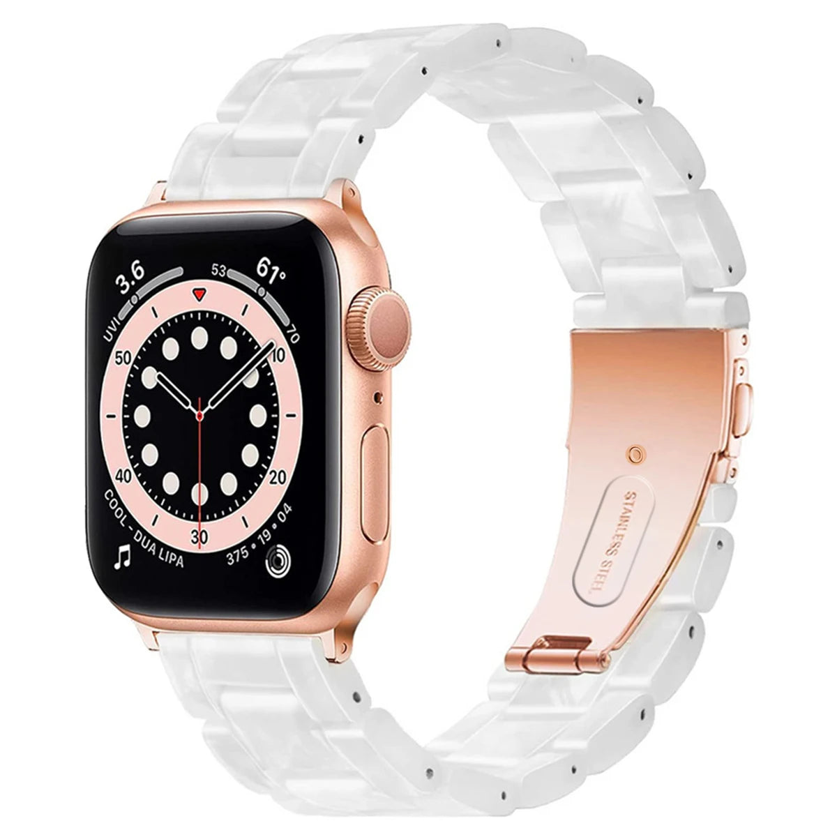 New Laser Transparent Strap for Apple Watch Band 44mm 40 41 45 38 49 46 42mm Correa Bracelet iWatch Series 12 11 10 9 8 7 6 5 4