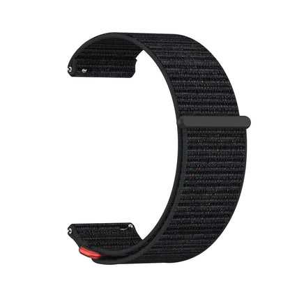 For Garmin Venu X1 Watch Strap Nylon Two-Section Wristband Smart Breathable Metal Mid-Ring Loop Replacement Watch Strap