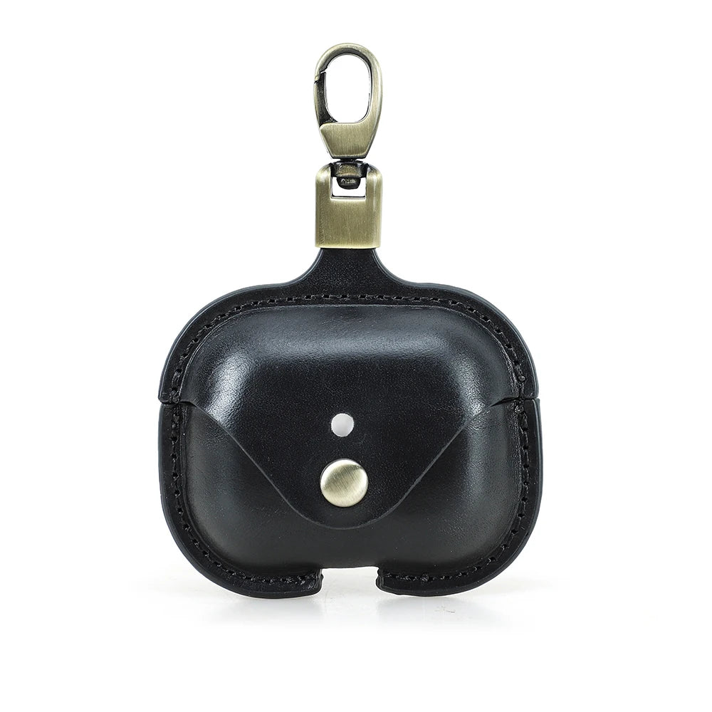 Genuine Leather Cover for AirPods Pro 3 Case AirPod Pro 2nd 1st Generation Bluetooth Wireless Headphones Charging Box with Hook
