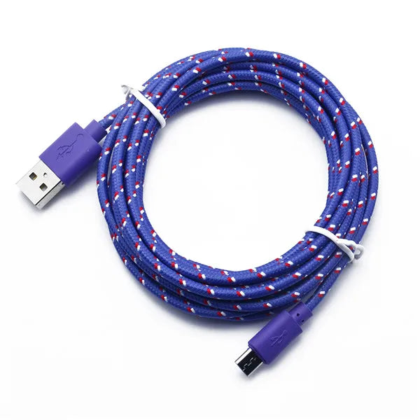 1M/2M/3M Micro USB Fast Charging Cable For Xiaomi Android Mobile Phone Data Sync Cable For Samsung Micro USB Charger Wire V8
