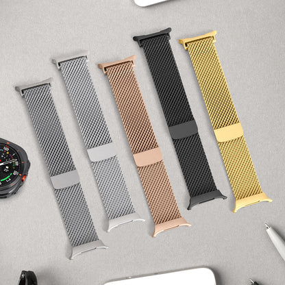 Thick Milanese Loop for Samsung Galaxy Watch Ultra strap 47mm Stainless Steel Magnetic Bracelet Galaxy Watch 7 ultra band 47 mm