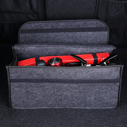 Large Anti Slip Compartment Boot Storage Organizer Tool Car Storage Bag Car Trunk Organizer Soft Felt Storage Box Accessories