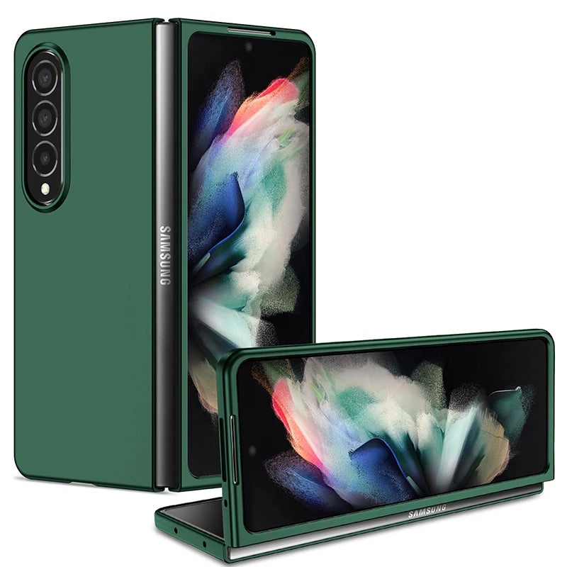 For Z Fold 5 3 2 1 Case Samsung Z Fold 4 Anti-Fingerprint Shockproof Full Protection Cover Case Black Green Purple