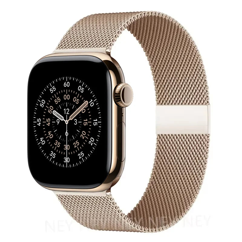 Milanese loop strap For Apple Watch band 11 46mm 44mm 40mm 41mm 42mm 45mm bracelet iwatch series 10 8 7 6 5 4 SE 9 Ultra 3 49mm