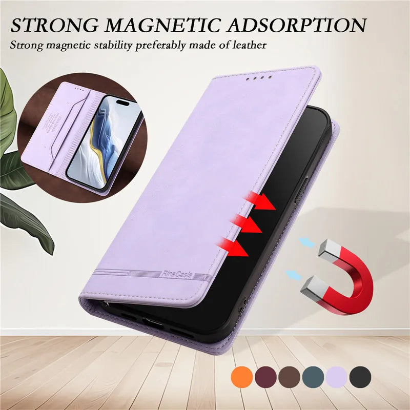 Leather Retro Anti-theft Wallet Flip Case For Samsung Galaxy Note 20 Ultra 10 Lite Note10 Plus 8 9 Cover Magnetic Hasp Card slot