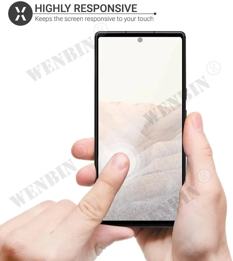 3 Pcs Tempered Glass For Google Pixel 11 10 9 8 7 6 Pro XL 7A 5A 3 XL Curved Full Cover Screen Protector