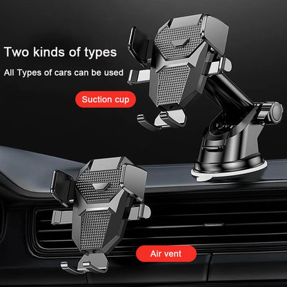 Sucker Car Phone Holder Mount Stand GPS Telefon Mobile Cell Support For iPhone 14 15 PRO Xiaomi Samsung