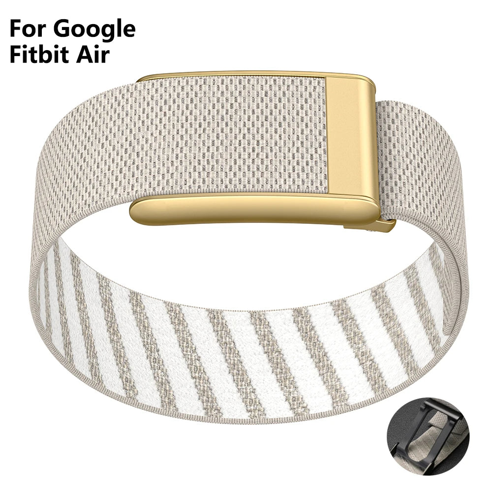 Nylon Loop Strap for Google Fitbit Air Change To Whoop 5.0 Sport Stretchy Watch Bracelet Soft Breathable Wristband for Women Men