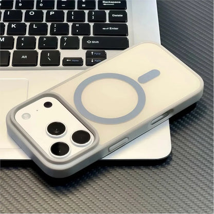 Luxury Matte Soft Bumper Case for iPhone 17 17E 16 16E 14 15 Plus 13 12 11 Pro Max For Magsafe Charge Magnetic Armor Skin Cover