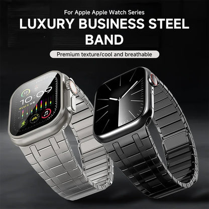 Stainless Steel Magnetic Band for Apple Watch Ultra 2 49mm iWatch Series 9 8 7 6 5 4 SE 45mm 44mm 42mm Loop Bracelet